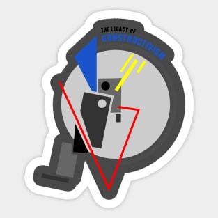Geometry in constructivism style Sticker